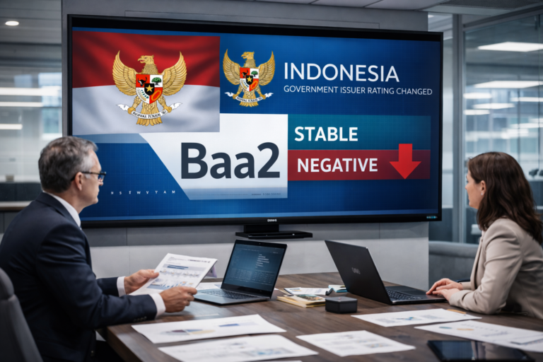 Moody Indonesia Bond Rating Falls (Gen AI)